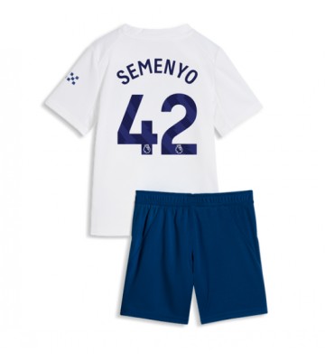 Manchester City Antoine Semenyo #42 Tredjetrøje Børn 2026-27 Kortærmet (+ Korte bukser)